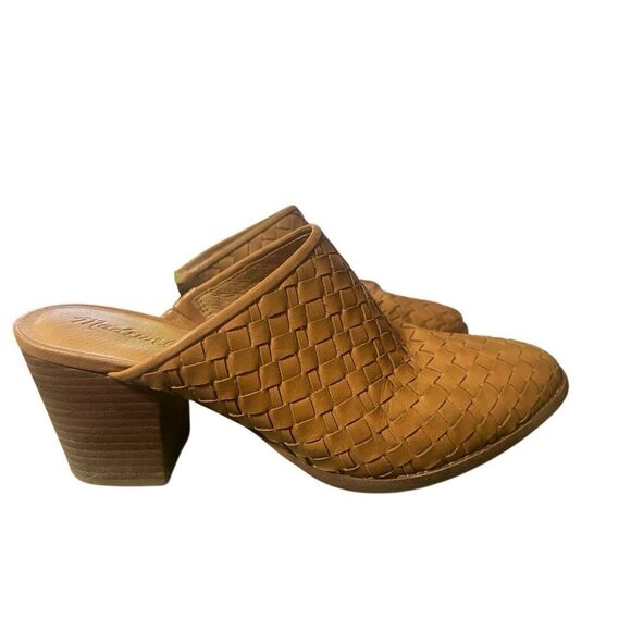 Madewell the Harper braided leather chunky mule clog sz 9 - Picture 3 of 8